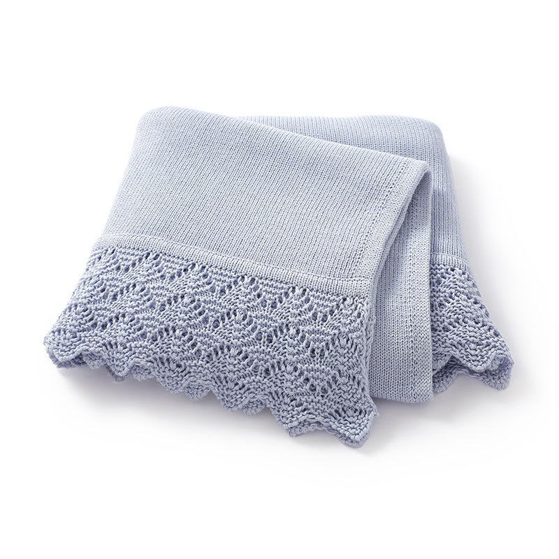 Lace Knit Baby Blanket