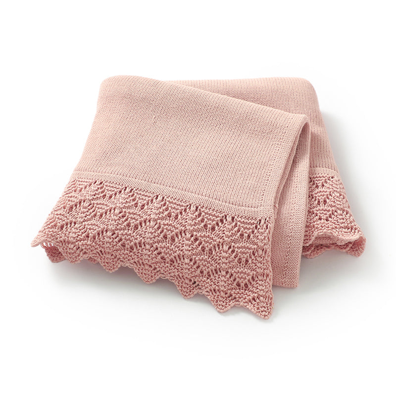 Lace Knit Baby Blanket